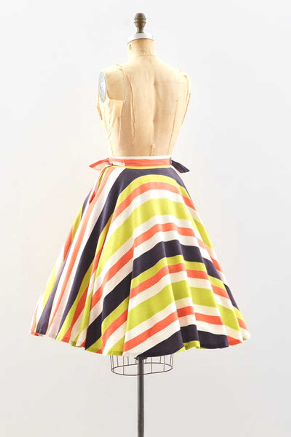 40s Striped Skirt / S - image 7