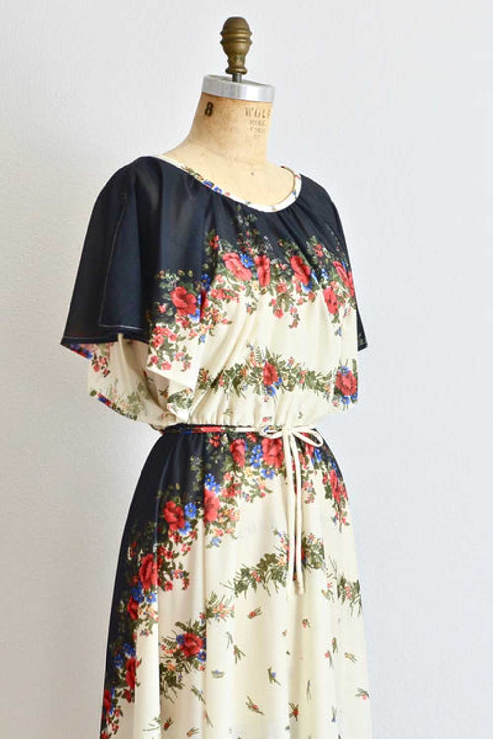 60s Floral Dress / XXS XS - image 2
