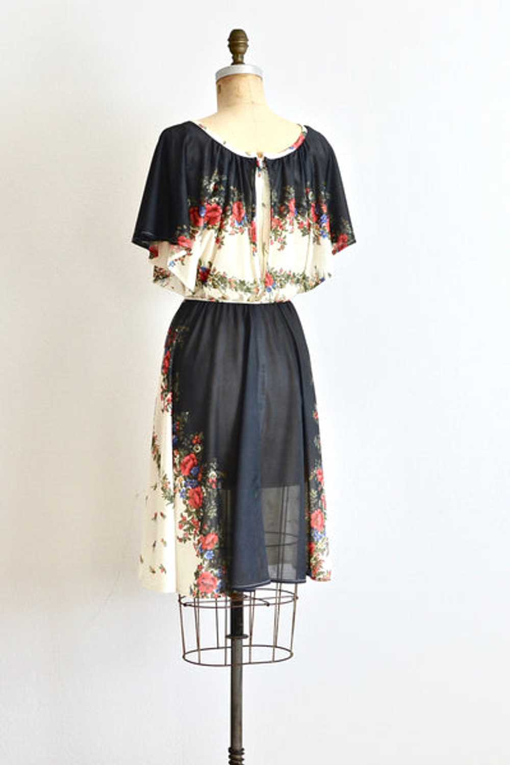 60s Floral Dress / XXS XS - image 4