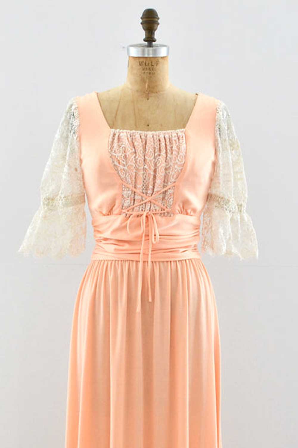 Peach Maxi Dress / S - image 2