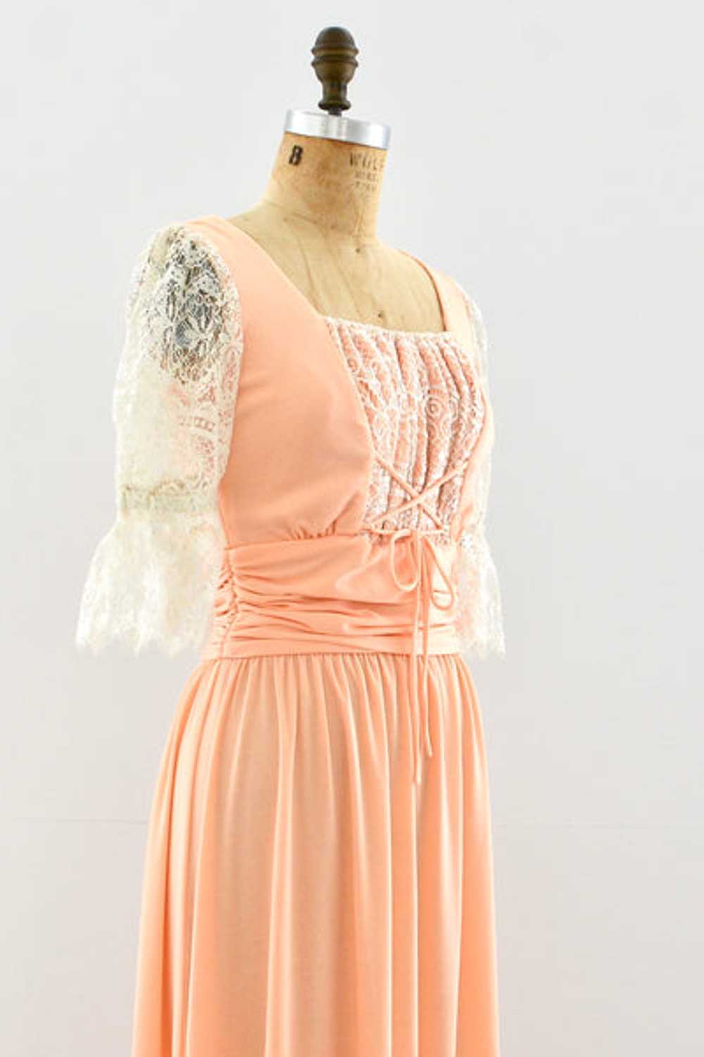 Peach Maxi Dress / S - image 3