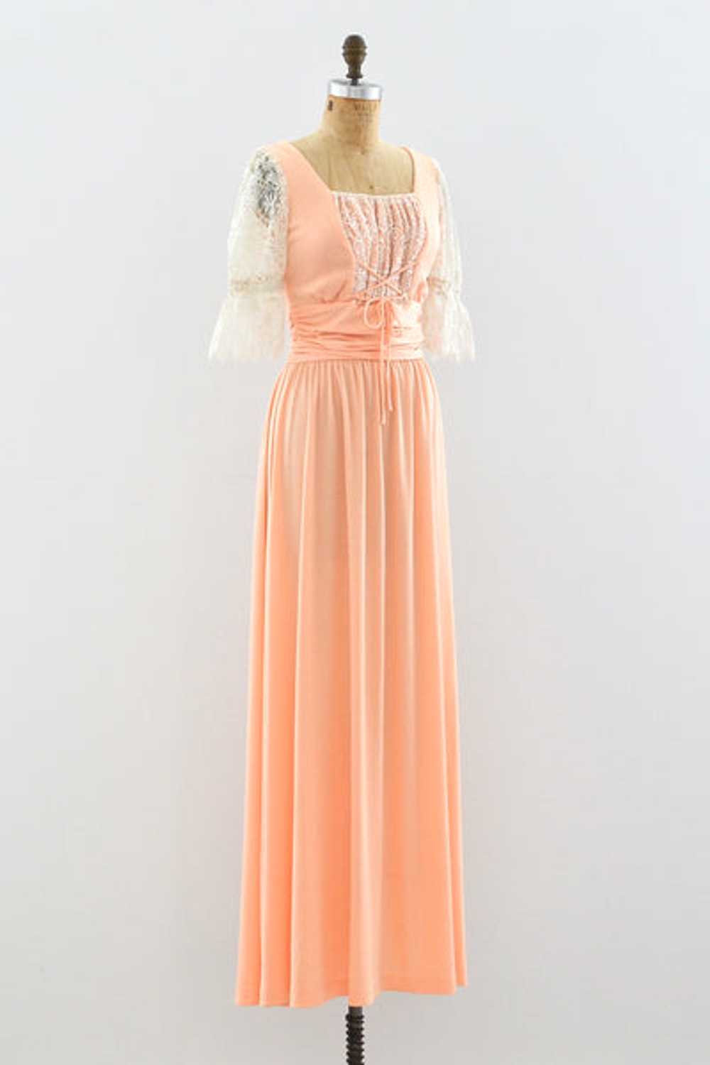 Peach Maxi Dress / S - image 4