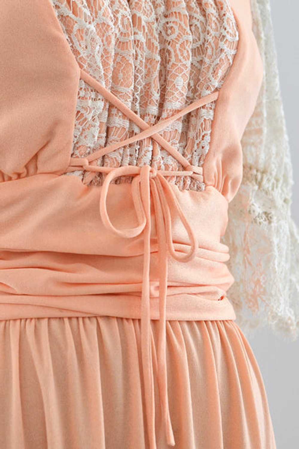 Peach Maxi Dress / S - image 5