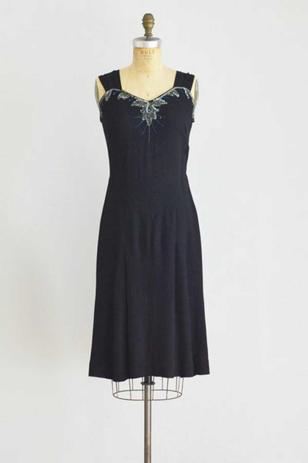 40's Beaded Dress - image 1