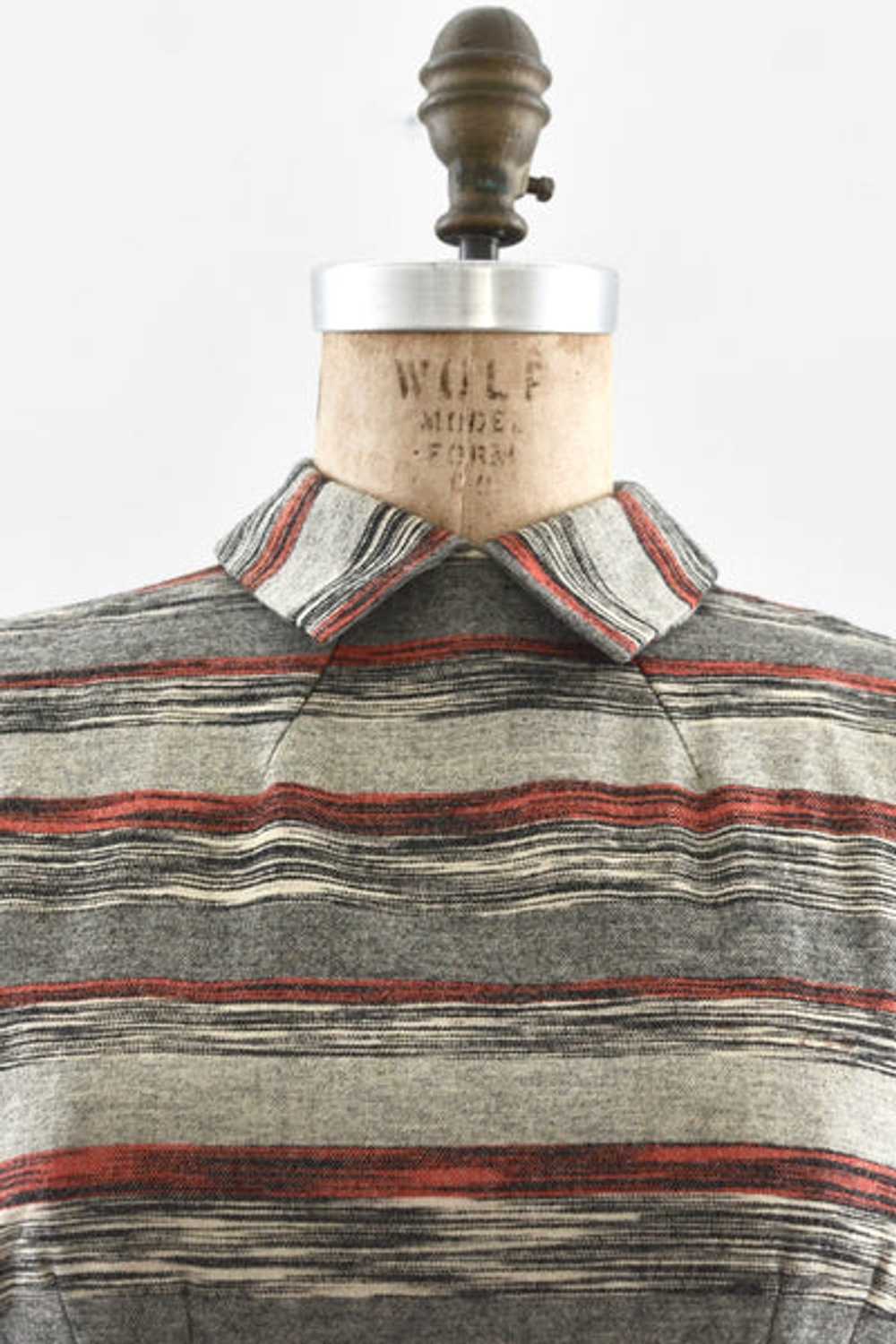 1950s Striped Dress / S - image 2