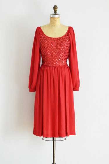 Chiffon Sequin Dress
