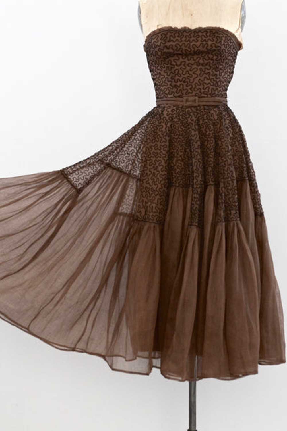 1940's Soutache Dress / XS - image 2
