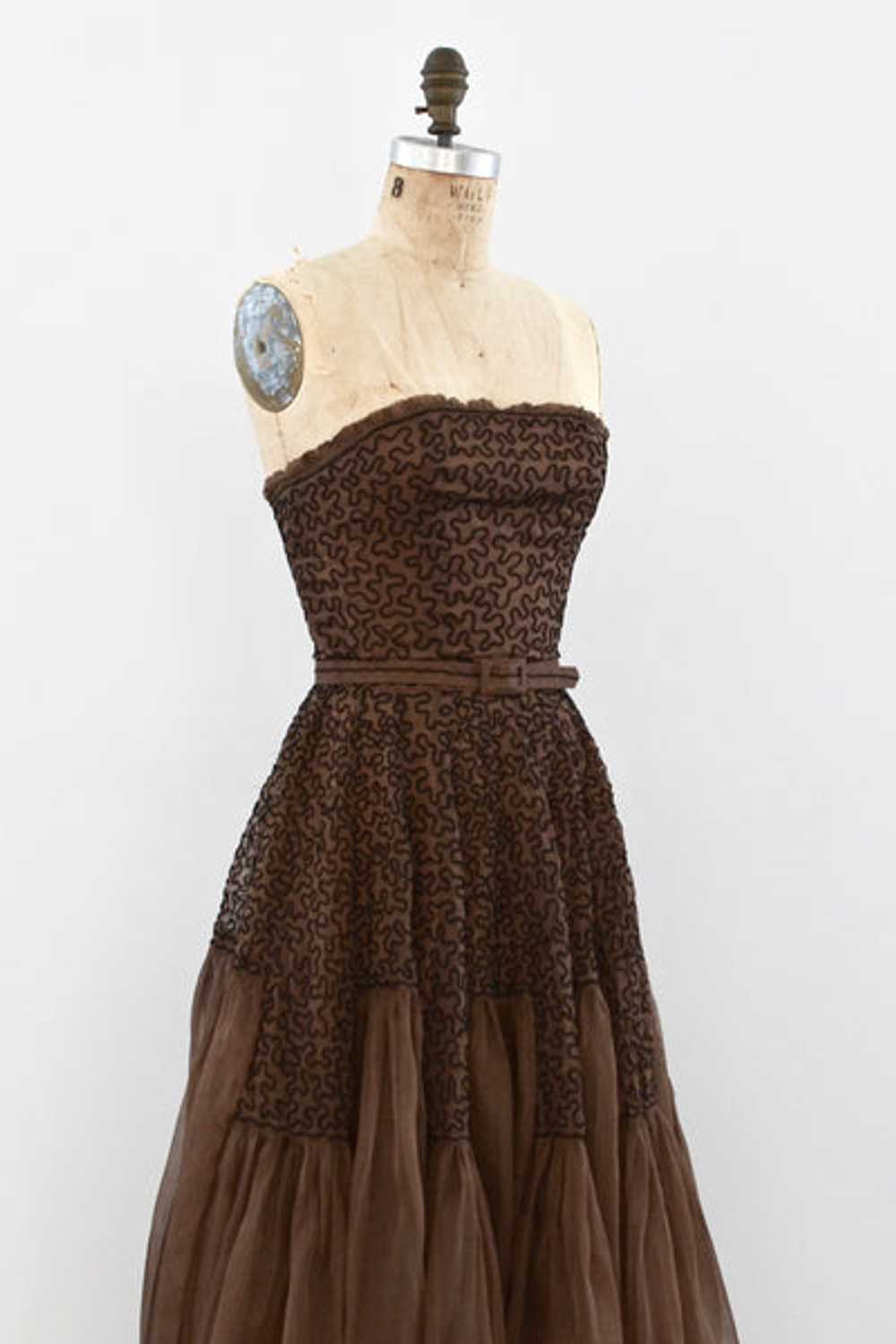 1940's Soutache Dress / XS - image 3