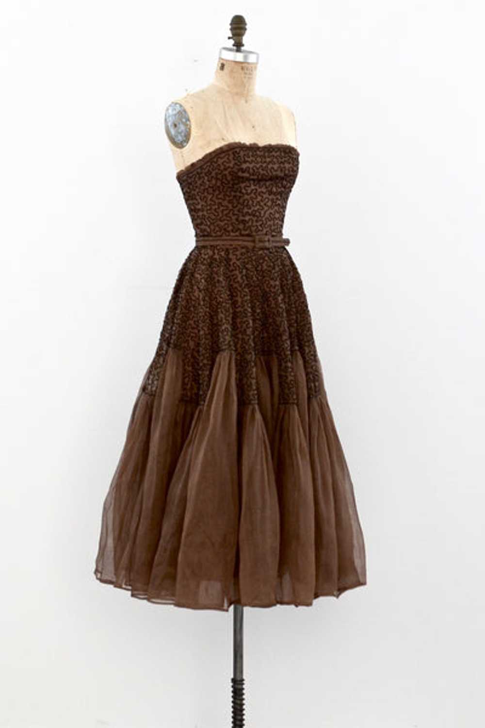 1940's Soutache Dress / XS - image 4