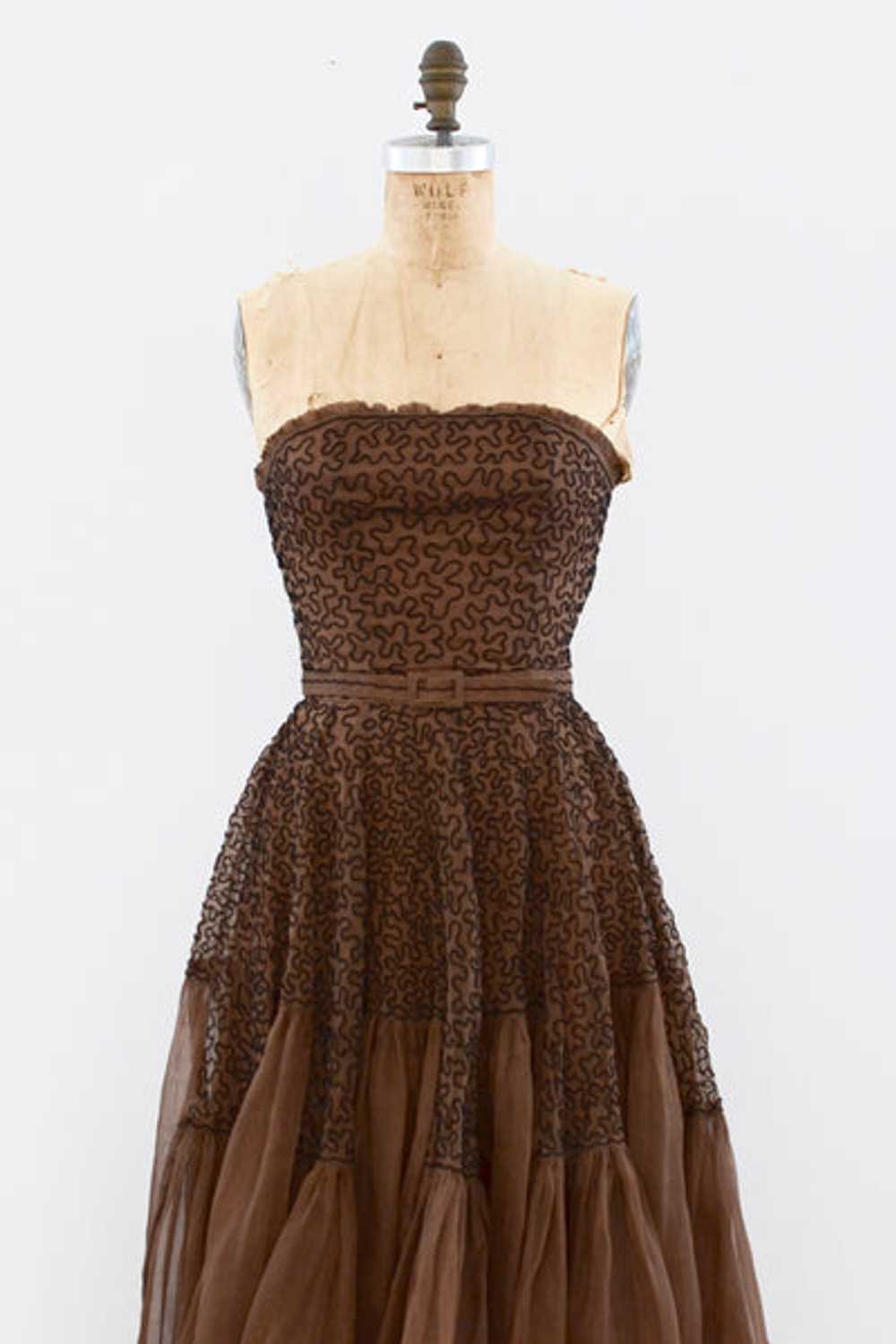 1940's Soutache Dress / XS - image 6