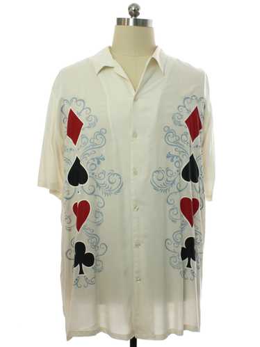 1990's King Size Mens Rayon Club/Rave Style Poker 