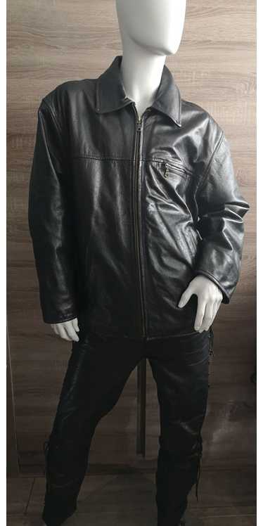 Vintage High Grain Leather Biker Jacket size L