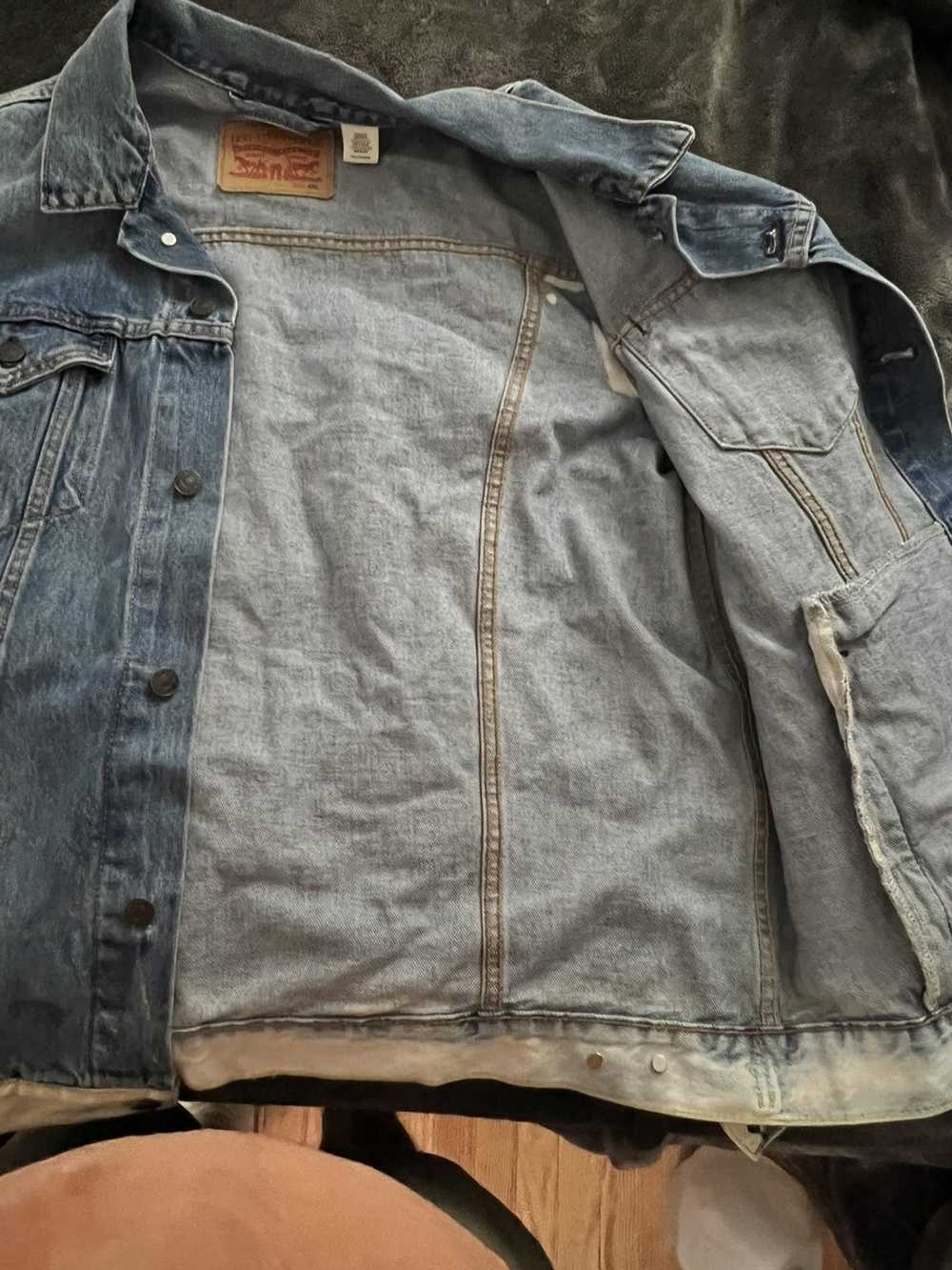 Levi's Levis Custom Bleached Vintage Denim Jacket - image 3