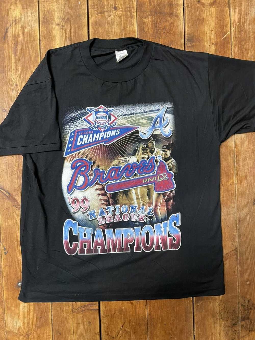 Vintage Vintage 1999 Braves National League Champ… - image 1