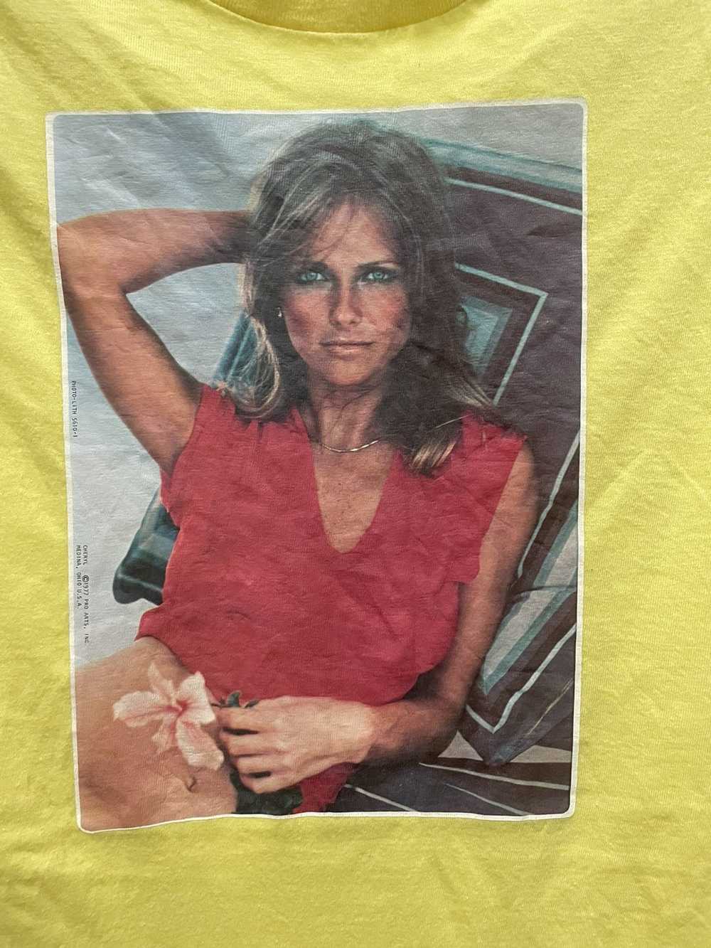 Art × Vintage 1977 Cheryl Tiegs photo t shirt fot… - image 2