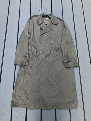 Military × Vintage 60's Military Trench Rain Coat - image 1