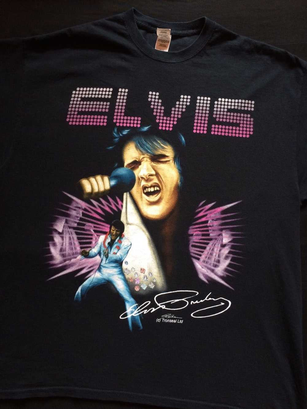 Band Tees × Vintage 1999 Vintage Elvis Presley Bl… - image 1