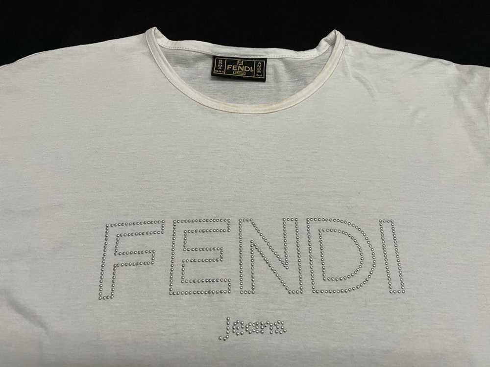Fendi × Vintage FENDI Jeans Vintage Beaded Spell … - image 2