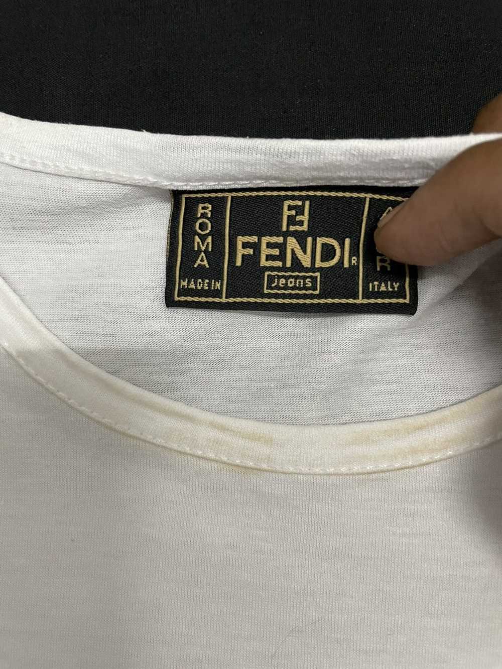 Fendi × Vintage FENDI Jeans Vintage Beaded Spell … - image 4