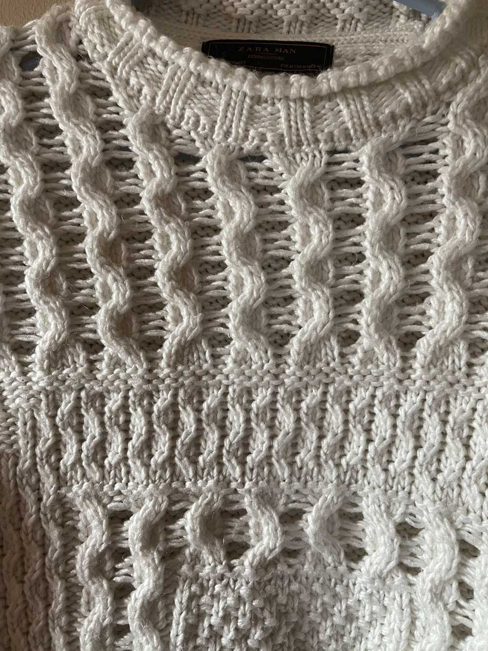Zara White Knit Sweater - image 2