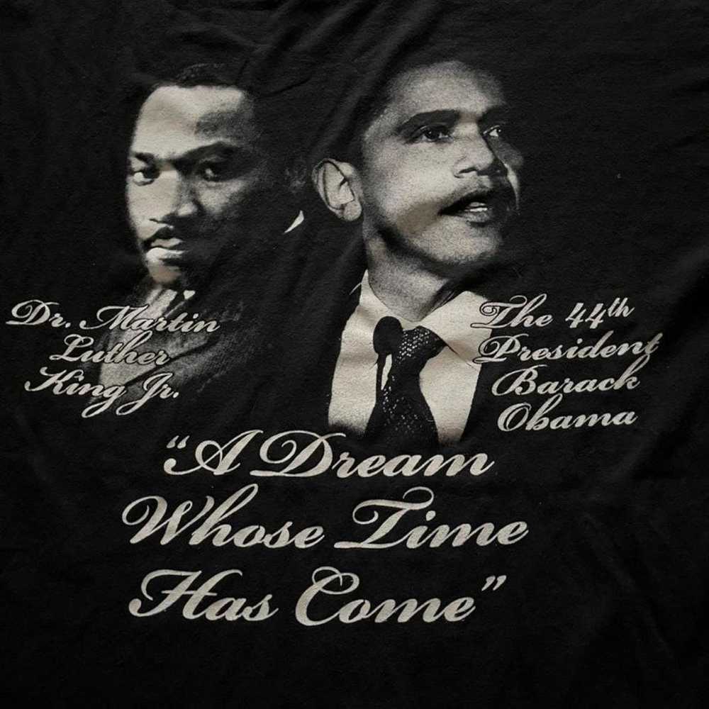 Alstyle Y2k MLK X Obama A dream t-shirt size XL - image 4