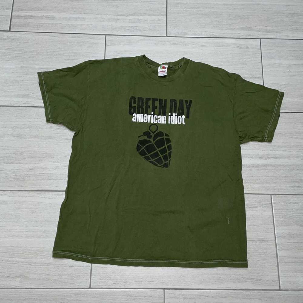 Band Tees Green Day American Idiot Y2K - image 1