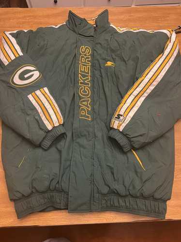 Vintage 90s Green Bay Packers Starter Pro Line Hooded Lined Jacket Kids 4T  Coat