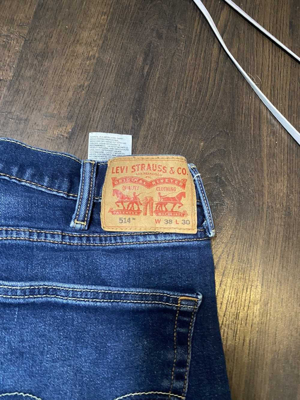 Levi's 514 blue denim 38x30 - image 3