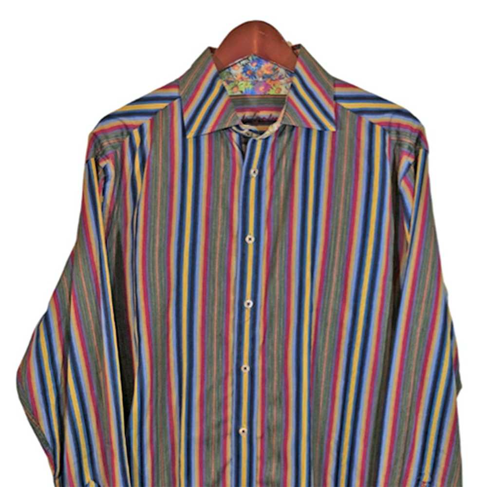 Robert Graham ROBERT GRAHAM Red Blue Yellow Strip… - image 2