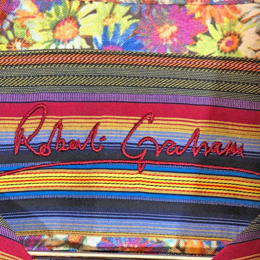 Robert Graham ROBERT GRAHAM Red Blue Yellow Strip… - image 4