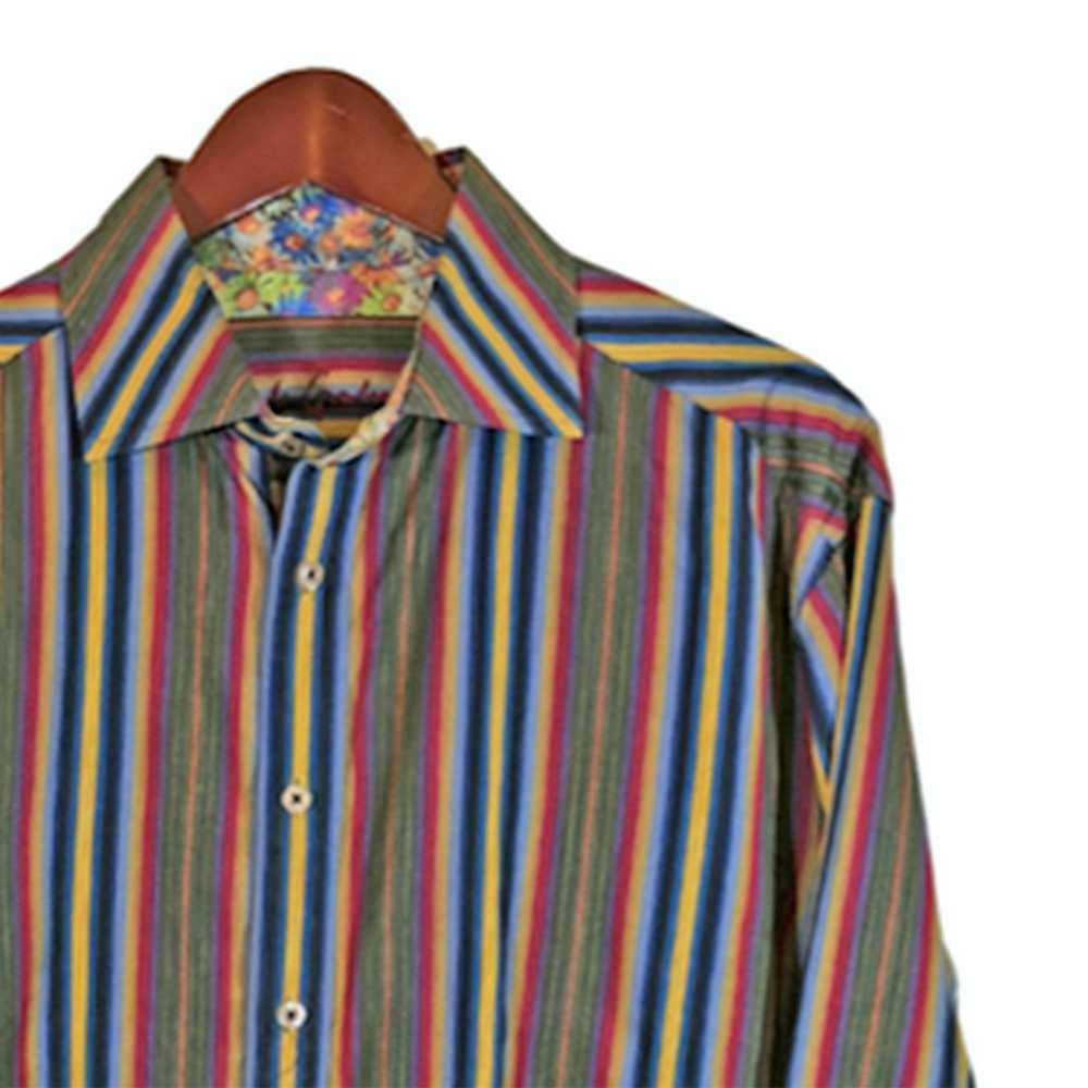 Robert Graham ROBERT GRAHAM Red Blue Yellow Strip… - image 5