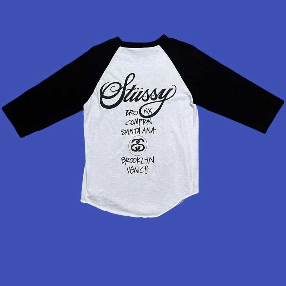 Stussy Unisex Stussy Tour 3/4 Sleeve Skater Shirt… - image 2