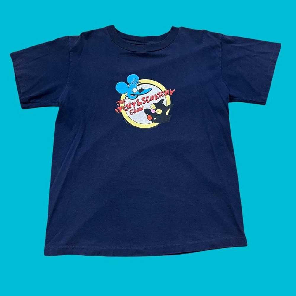 Changes Vintage Itchy & Scratchy Show Simpsons Fox T-… - Gem