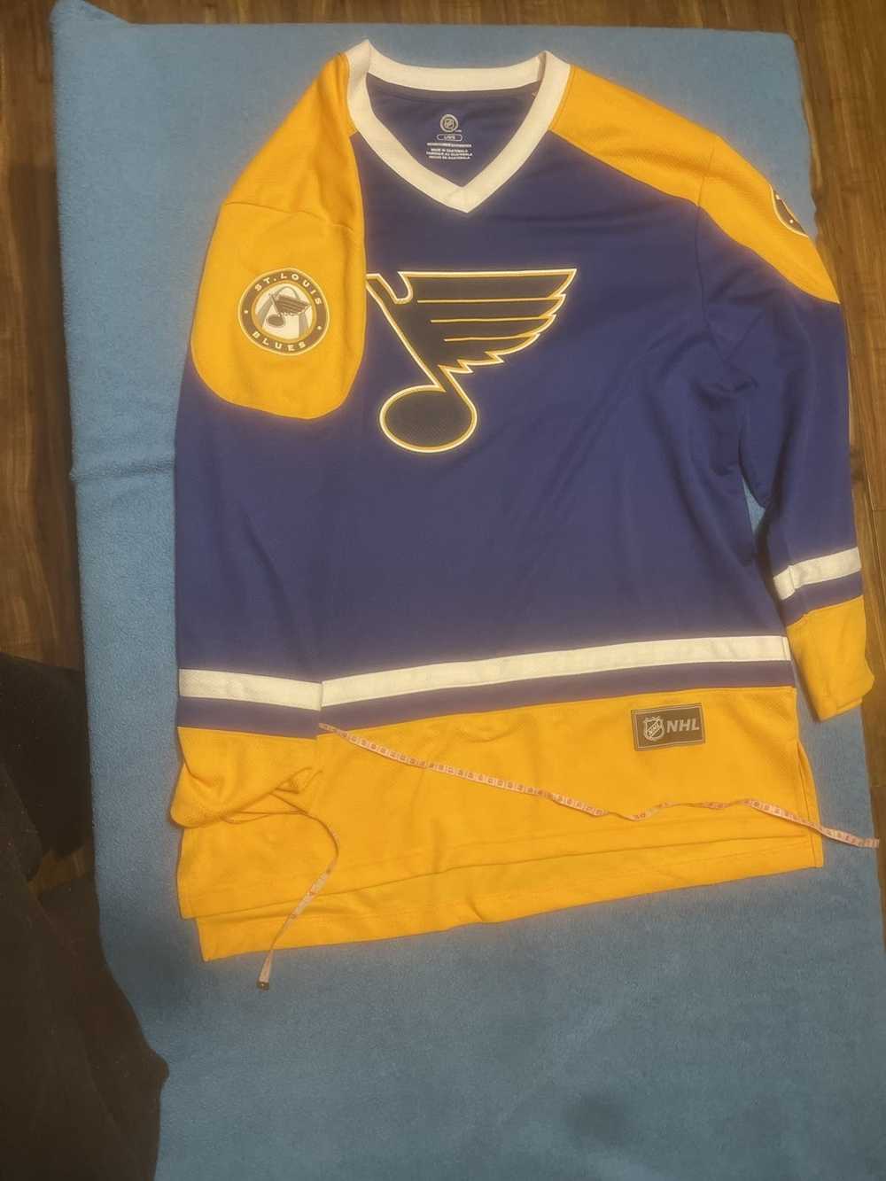 St Louis Blues NHL Baseball Style Jersey Shirt Mens Adult Size Large