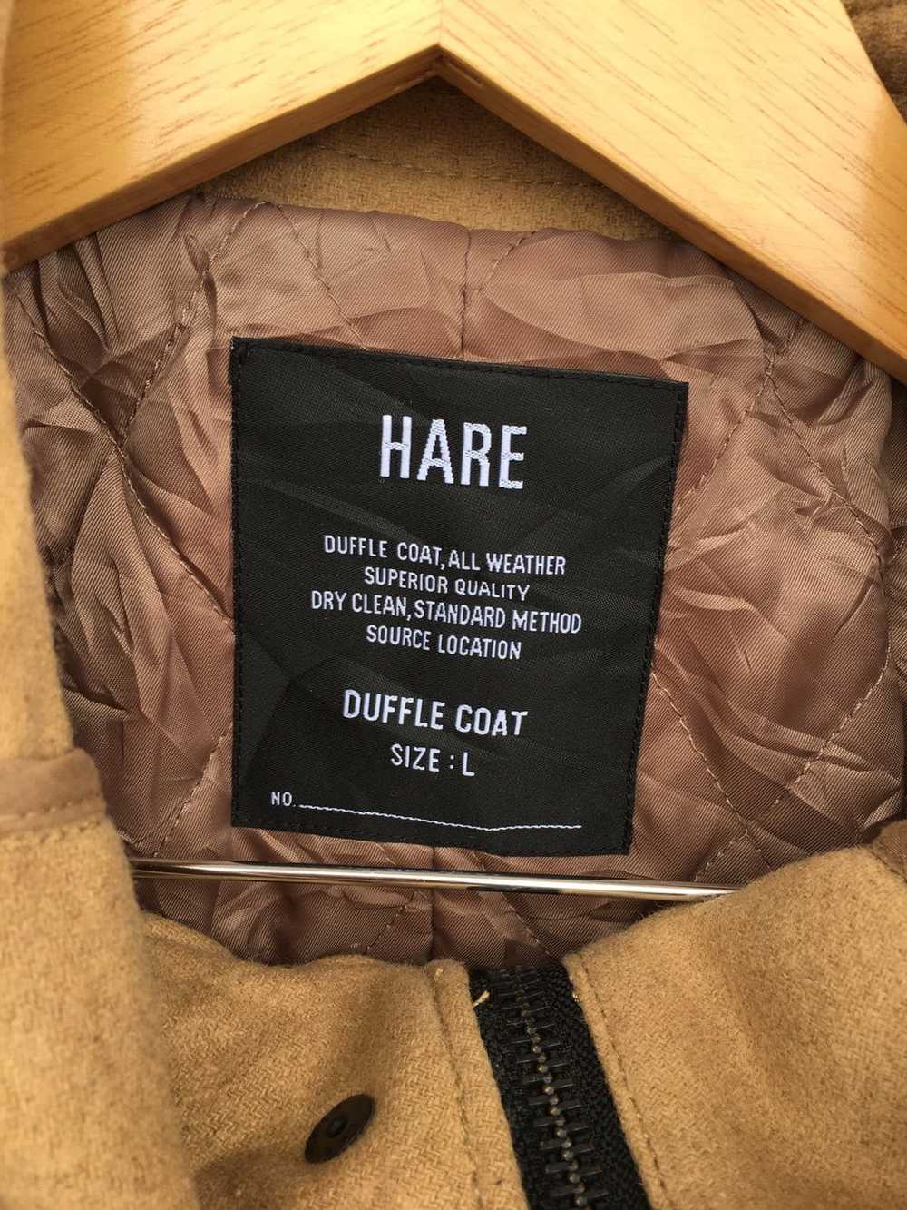 Hare × Japanese Brand Hare duffle coat wool jacket - image 3