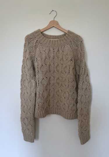 Acne Studios Oatmeal Cable Knit Sweater