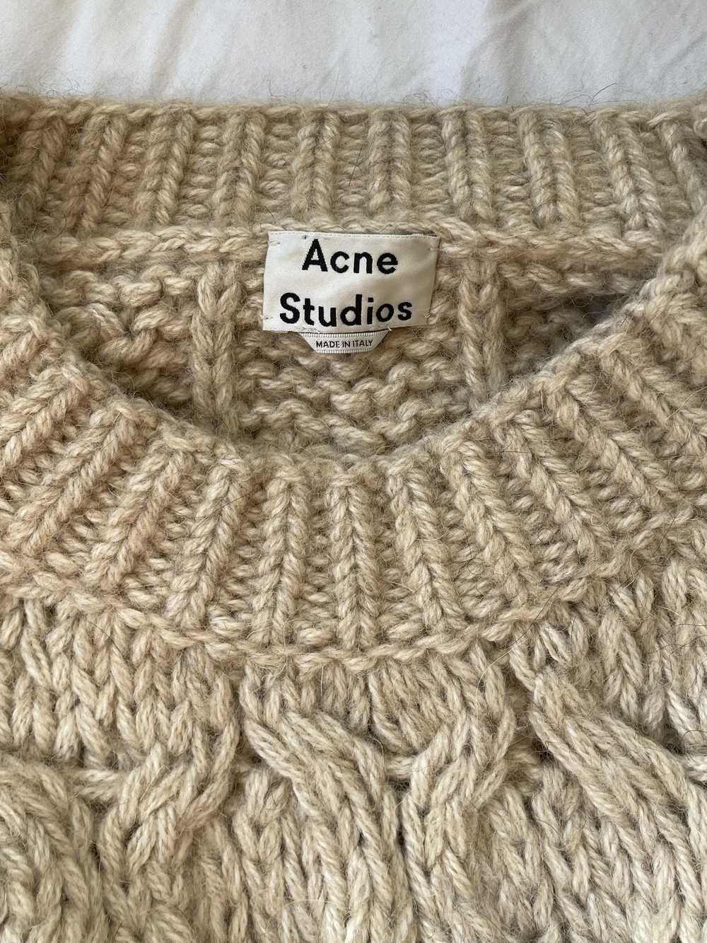 Acne Studios Oatmeal Cable Knit Sweater - image 4