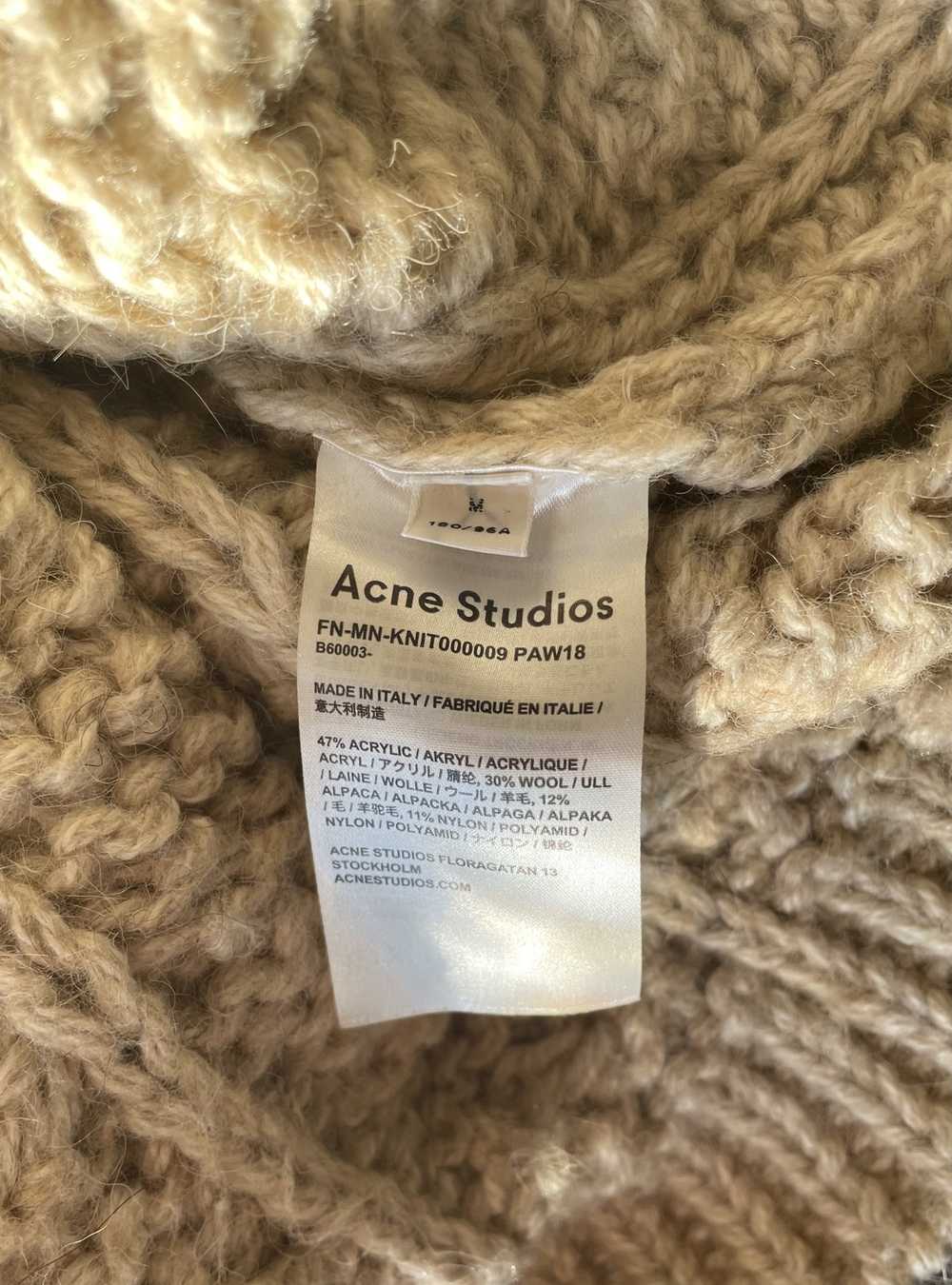 Acne Studios Oatmeal Cable Knit Sweater - image 5