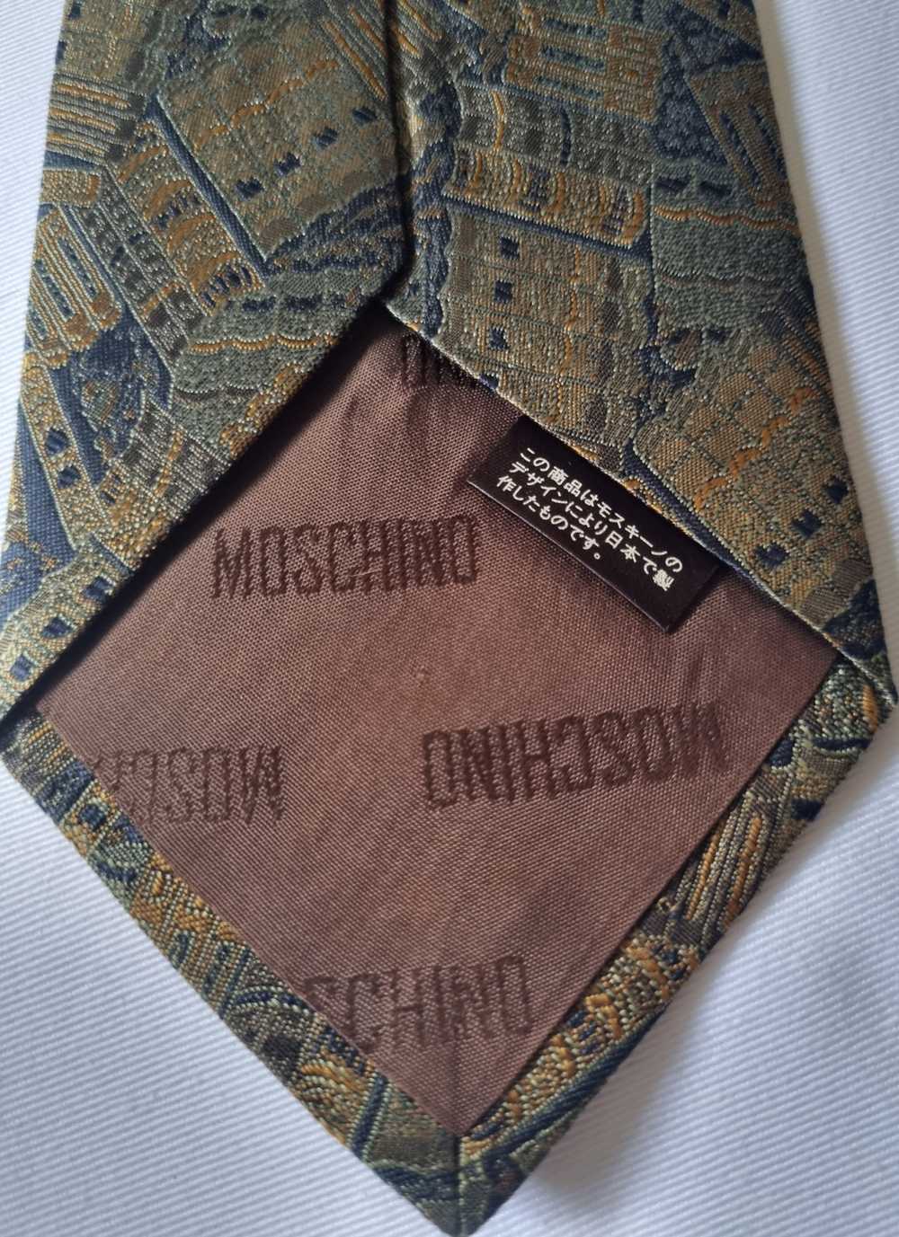 Moschino Moschino Cravatte Tie Cheap and Chip Boo… - image 7