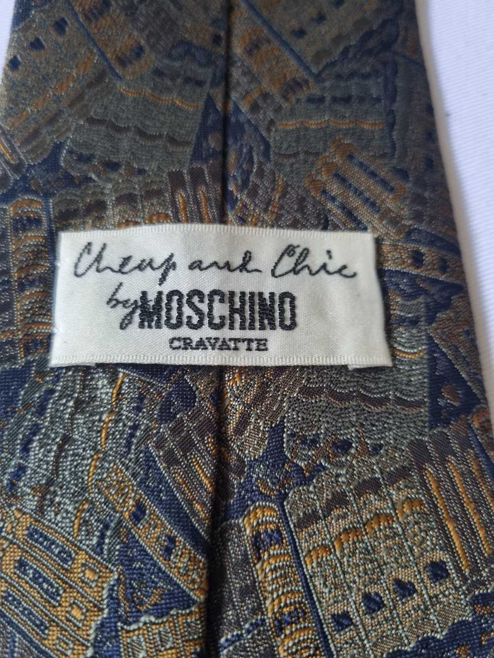 Moschino Moschino Cravatte Tie Cheap and Chip Boo… - image 8