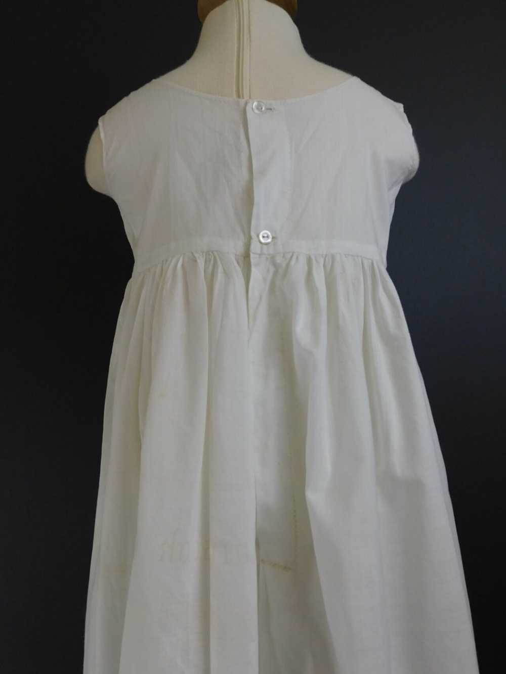 Antique Baby Dress, Victorian Infant Gown, White … - image 12