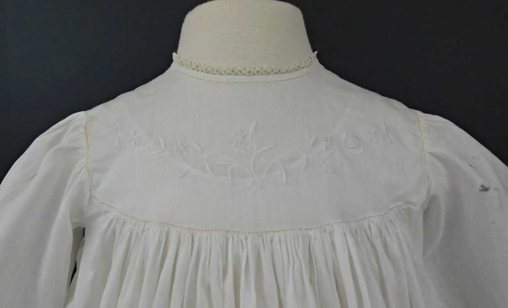 Antique Baby Dress, Victorian Infant Gown, White … - image 4