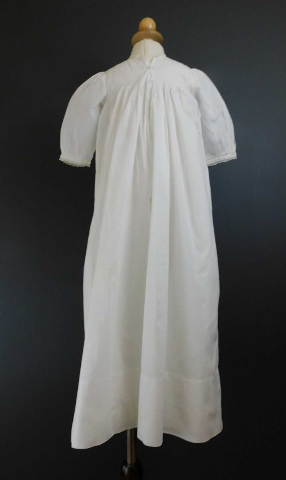 Antique Baby Dress, Victorian Infant Gown, White … - image 7