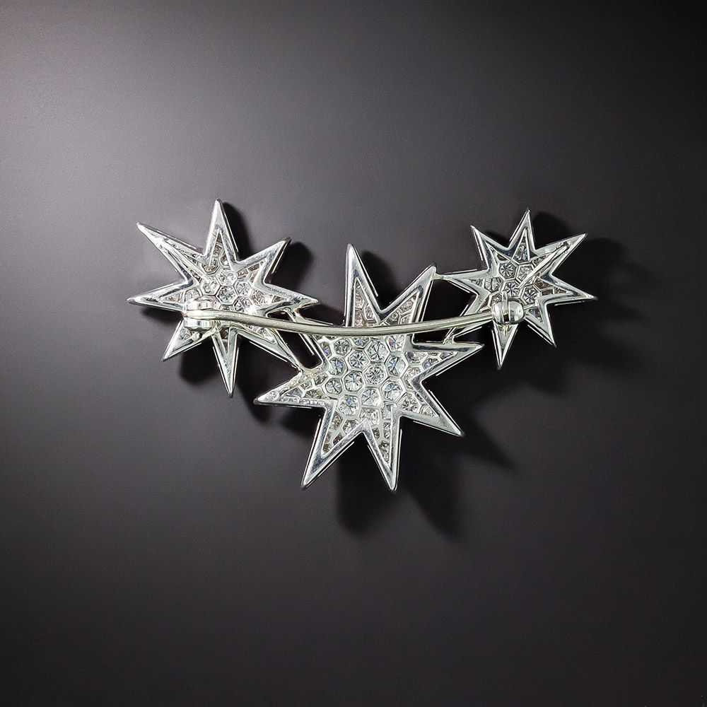 Oscar Heyman Pavé Diamond Star Brooch/Necklace - image 2