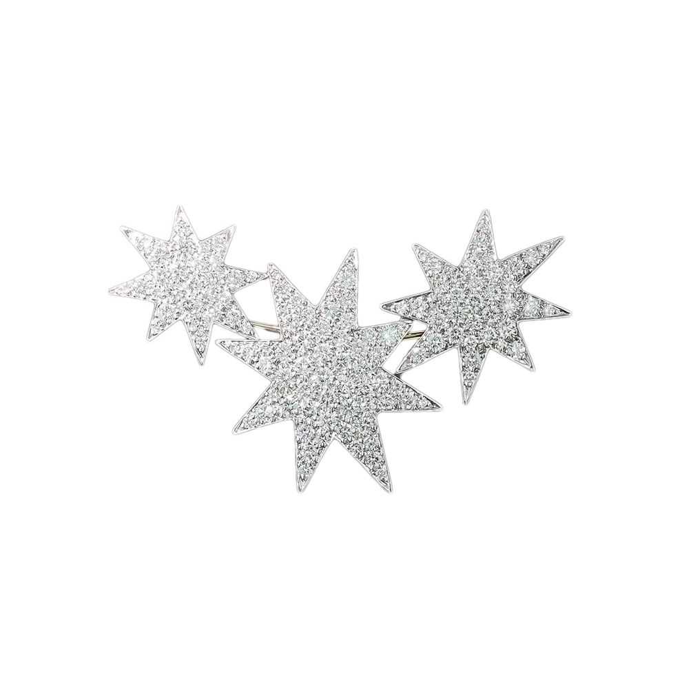 Oscar Heyman Pavé Diamond Star Brooch/Necklace - image 3