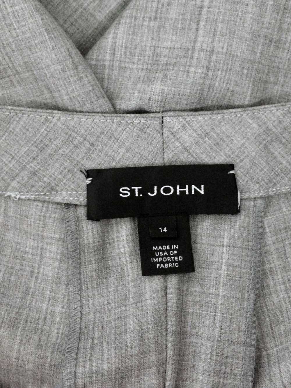 St. John Size 14 Gray Solid Pants - image 7