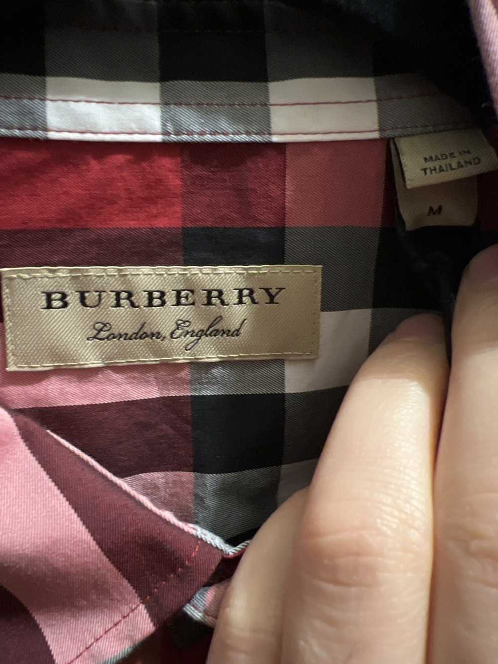 Burberry Burberry Button Up Red Check - image 4