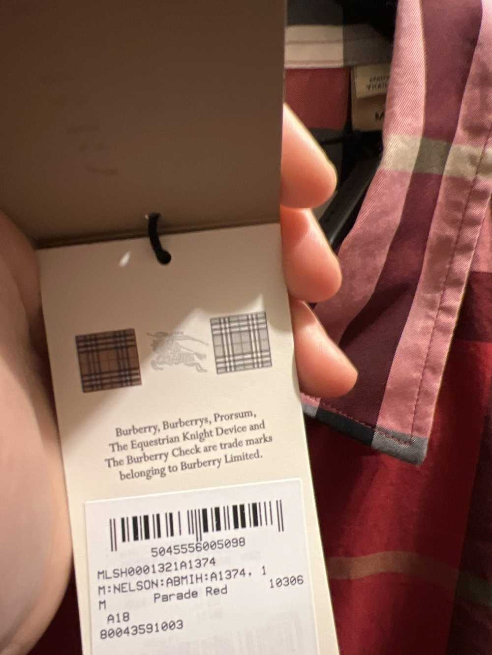 Burberry Burberry Button Up Red Check - image 5