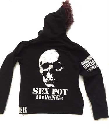 CDJapan : Dna Rose Black Punk Big Long Sleeve Shirt (F) SB02074-105 SEX POT  ReVeNGe APPAREL