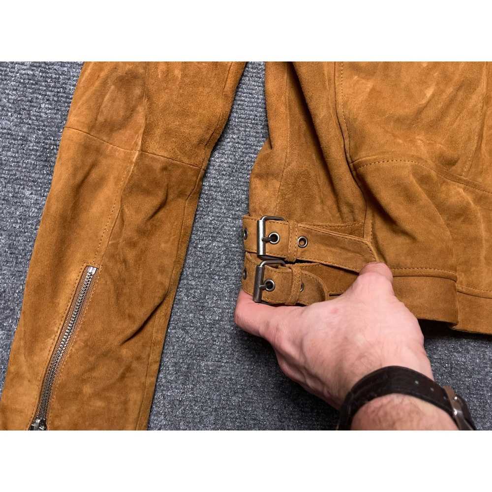 Lucky Brand Lucky Brand Brown Suede Motorcycle Ja… - image 6